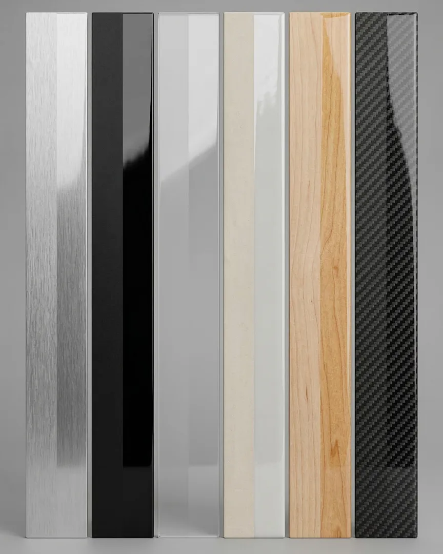 Industrial materials for coating processes including metal, plastic, glass, ceramic, wood and carbon fiber